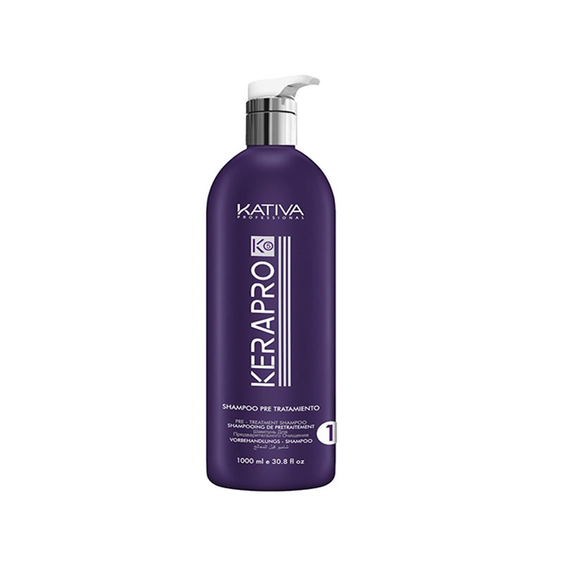 Kativa Kerapro Advanced Shampoo Zum Glätten, 300 Ml – Vorbereitung Für Glatte Haare