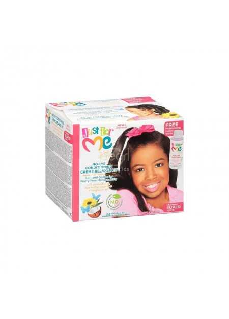 JUST FOR ME NO-LYE CONDITIONING CREME RELAXER KIT SUPER